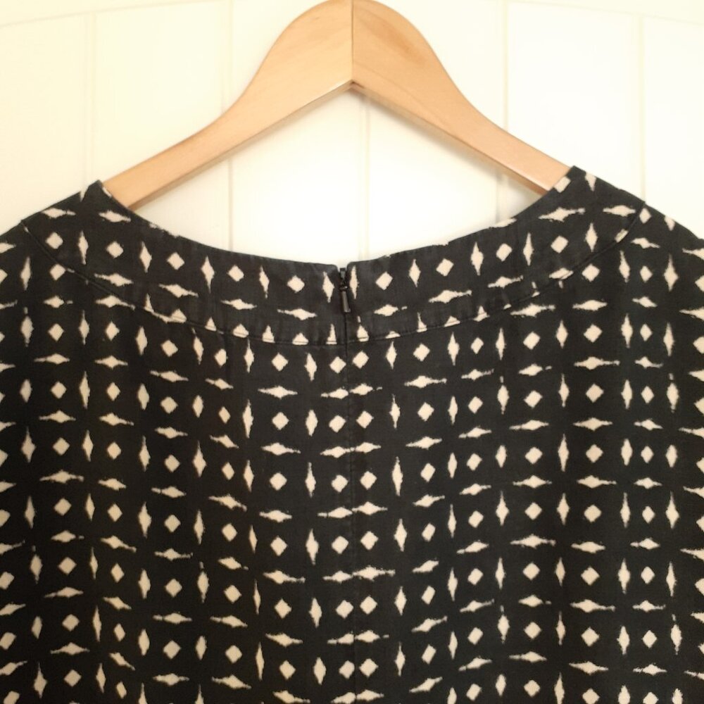 J. Jill Love Linen Shift Dress Black Size MP Petite - Picture 7 of 12